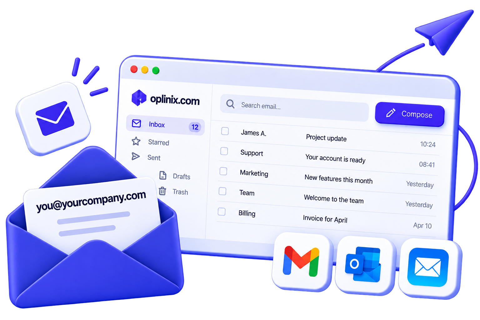 Professional email on your own domain | Sailexhost